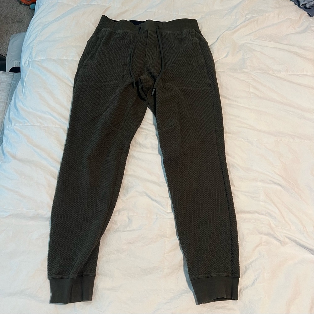 lululemon athletica Dark Green Textured Joggers